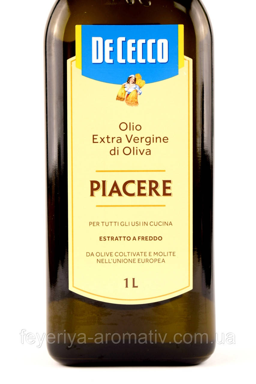 Оливкова олія De Cecco Piacerre Extra Virgin 1л (Італія) - фото 6 - id-p540172267