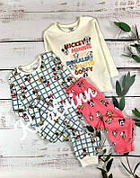 Пижамки на девочку с Минни Маус от Primark 12-18мес, 86см с розовыми штанишками