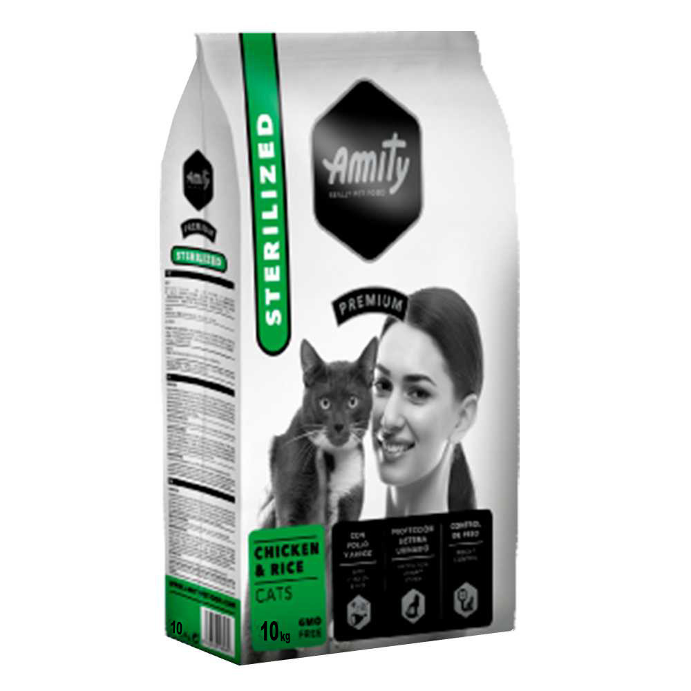 Amity Sterilized Chicken корм для стерилізованих котів 10 кг (курка)