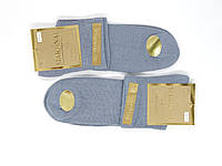 Мужские средние носки Marjinal, летние хлопковые без шва, однотонные класические, размер 40-45, 6 пар/уп серые