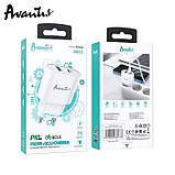Мережевий зарядний пристрій Avantis A865PD QC3.0 (20W PD)- білий, фото 4