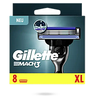 Сменные картриджи для бритья (Лезвия) Gillette Mach 3 8 шт