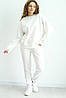 Світшот жіночий оверсайз турецька тринитка колір білий, фото 2