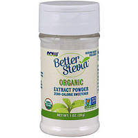 Сахарозаменитель Better Stevia Extract Powder NOW Foods 28 g