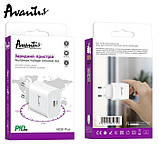 Мережевий зарядний пристрій Avantis A838 Plus QC3.0 (PD 20W)- білий, фото 3