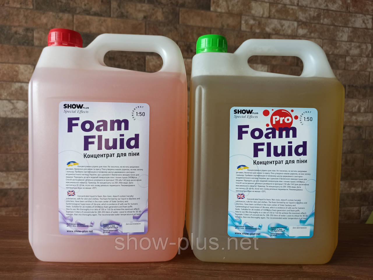 Жидкость для генератора пены / Пеноконцентрат SHOWplus Foam Fluid 1:50 - фото 3 - id-p17793853