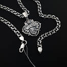 Срібна цепочка чоловіча і кулон Козак Характерник. Підвіс кожак із гербом і ланцюг на шию. Срібло 925 60 см, фото 7