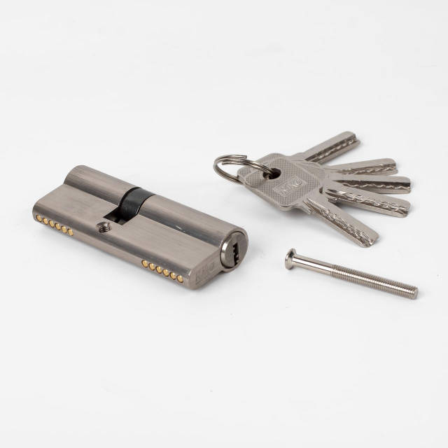 Цилиндр замка Riko Lock cylinder 40х40-5С/Р сатин: продажа, цена в