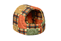 Будиночок-лежак (лежанка) для кішок і собак Мур-Мяу "Комфорт Міні" Коричневий