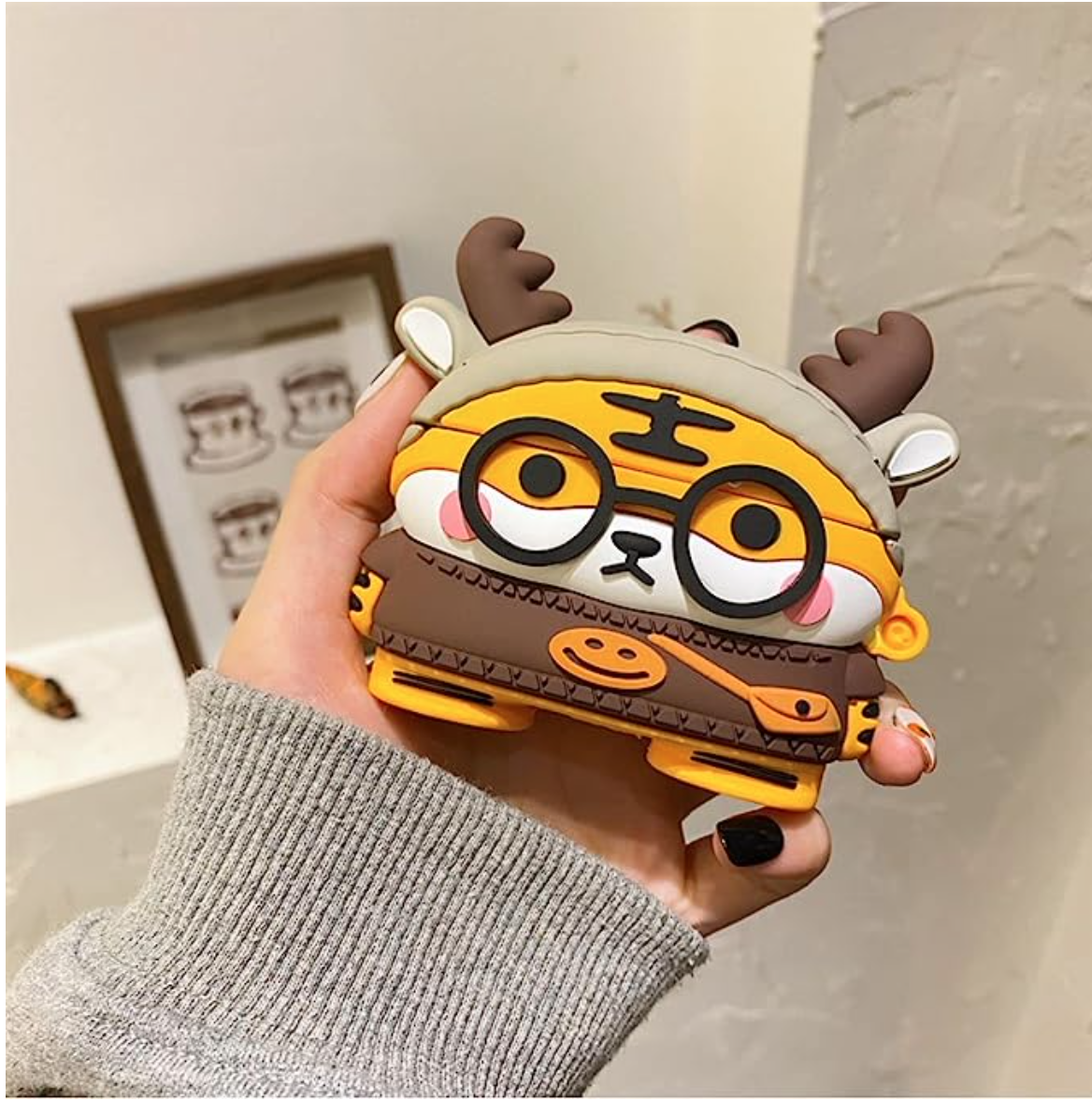 Чохол для навушників AirPods Pro Tiger smile multicolour, фото 1