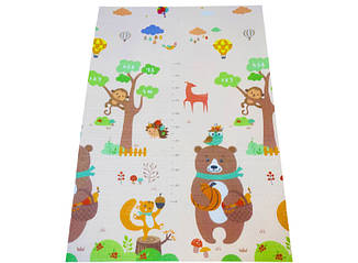 Дитячий килимок-пазл 600х600х15 мм Лісові мешканці 6 штук