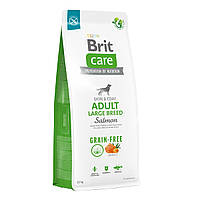 Сухий корм для собак великих порід Brit Care Grain-free з лососем 12 кг