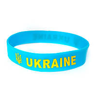 Браслет силиконовый UKRAINE тризубец