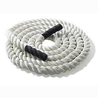 Канат тренировочный 6м Battle Rope White WCG диаметр 50 см 6 мм боевой для кроссфита R_1923