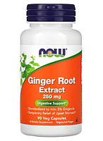 NOW Foods Ginger Root Extract 250 mg 90 Caps