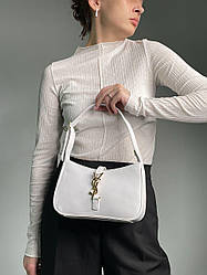 Жіноча сумка Ів Сен Лоран біла Yves Saint Laurent Hobo White/Gold