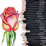 Подарунковий набір кольорових олівців Creyart в металевій коробці (120 кольорів), фото 5