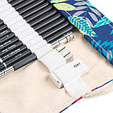 Професійний набір олівців YOVER в тканинному футлярі для професійного малювання 76 в 1, фото 9