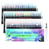 Набір акварельних маркерів Worison 48 кольорів + два пензлики (YV-MWP040), фото 2
