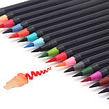 Набір акварельних маркерів Worison 48 кольорів + два пензлики (YV-MWP040), фото 4