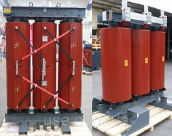 Трансформатор сухий 50 кВА, KVA, 50KVA, в захисному кожусі, 10/0,4кВ, з литою ізоляцією, ECO1