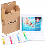 Преміум -набір акварельних олівців KALOUR 120 кольорів метал пеналі, фото 4