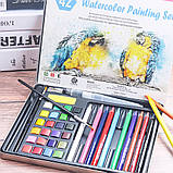 Художній набір YOVER для малювання аквареллю з 42 предметів, фото 5