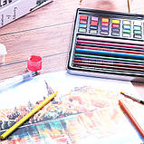 Художній набір YOVER для малювання аквареллю з 42 предметів, фото 6