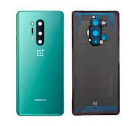 Задня панель корпусу (кришка акумулятора) OnePlus 8 Pro, зелена, Glacial Green, оригінал + скло камери