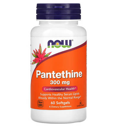 Пантетин NOW Foods Pantethine 300 mg 60 Softgels, фото 1