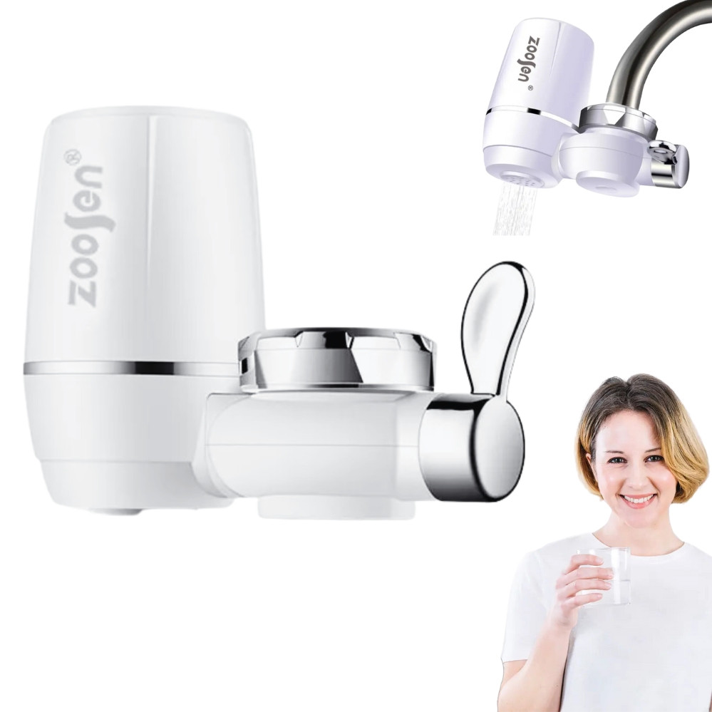 Фільтр насадка на кран для очищення води Water Purifier проточний очисник з активованим вугіллям, фото 1