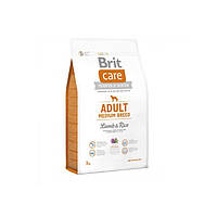 Сухой Корм для собак Brit Care Adult Medium Breed Lamb and Rice 3 кг