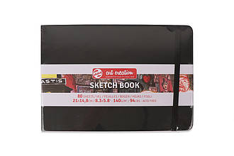 Блокнот для графіки Talens Art Creation 140г/м2, 14,8х21см, 80л, чорний