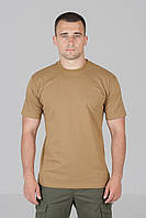 Футболка мужская для ВСУ тактическая / цвет койот / ткань хлопковая / Летняя футболка хлопковая 52