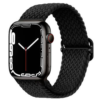 Плетений ремінець WB-03 для Apple Watch 42/44/45/49 mm Black