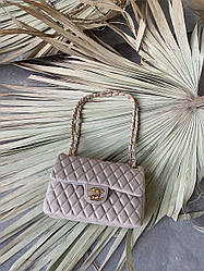 Жіноча сумка Шанель бежева Chanel 2.55 Beige