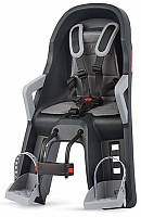 Дитяче крісло переднє POLISPORT Guppy Mini+ FHT на рульову трубу, 9-15 кг, сіре