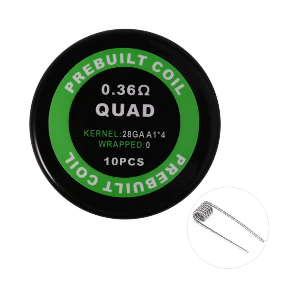 Набір Спіралів PREBUILT COIL для Баків Quad Quad (Kanthal, 0.36)