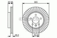 Диск тормозной VW Amarok F - крат. 1 ШТ BOSCH 0986479154 для VW AMAROK с бортовой платформой/ходовой частью.