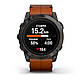 Смарт-годинник Garmin Epix Pro (Gen 2) - Sapphire Edition 51 mm - титан DLC Carbon з каштановим шкіряним ремінцем, фото 8