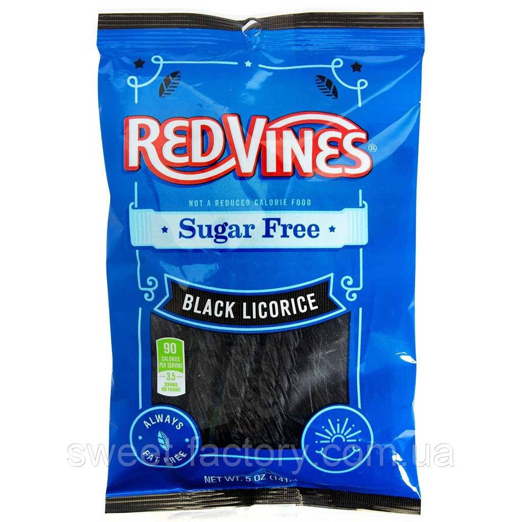 Лакриця Red Vines Twist Black Liqourice без цукру 142g
