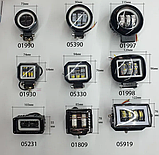 Світлодіодна фара з лінзами СТГ туманка LED ПТФ потужністю 45 W 50 W 75 W, фото 7