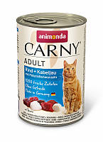 Упаковка влажного корма Animonda Carny Adult Beef + Codfish with Parsley roots для кошек с говядиной, треской