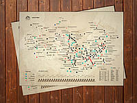 Карта Kuluar Високі Татри зі скретч-покриттям (KUL-TATRY)