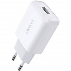 Зарядний пристрій Ugreen CD122 18 W USB QC 3.0 Charger (White) (10133)