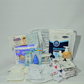 Готовий набір для малюка до пологового будинку (24 одиниці + прозора сумка в подарунок) нейтральний Baby ЕкоМама Різні кольори