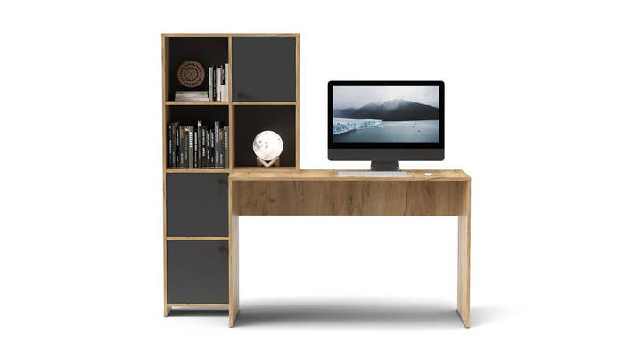 Дизайнерский письменный стол с полками современный Halk MM Компьютерный ...