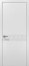 Двері міжкімнатні Полотно, серія STYLE (ST 11 С) Білий матовий (Алюм.торець)