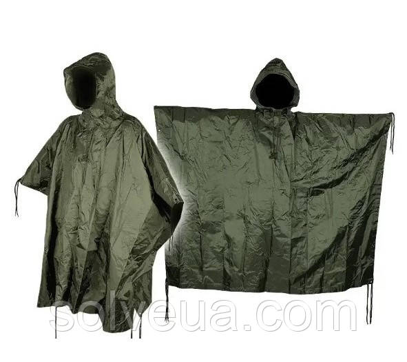 Тактичний Дощовик пончо Mil-Tec RIPSTOP 10630001.solve