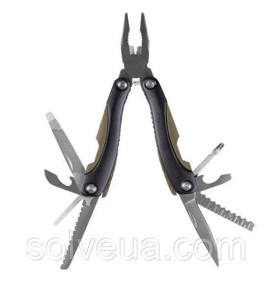 Мультитул Mil-Tec Multitool Kombi 9в1 Мультитул з Чохлом багатофункціональний 15402001.solve
